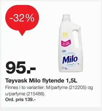 Tøyvask Milo flytende 1,5L