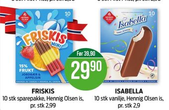 Kiwi Hennig-olsen ispinner tilbud