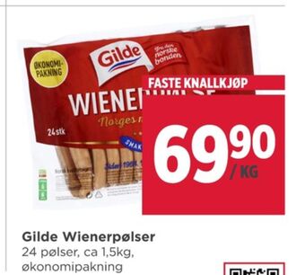 Meny Gilde wienerpølser tilbud