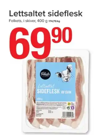 Spar Folkets sideflesk tilbud