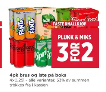 Meny Fanta zero imageannons tilbud