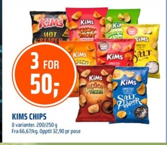 Coop Obs Kims chips tilbud