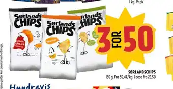 Coop Prix Sørlandschips chips tilbud
