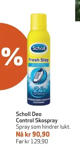 Apotek 1 Scholl Deo Control Skospray tilbud