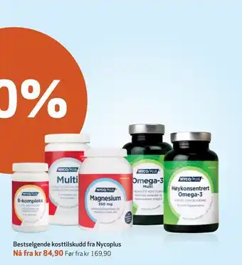 Apotek 1 Bestselgende kosttilskudd fra Nycoplus tilbud