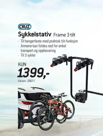 Thansen Sykkelstativ Frame 3 tilt tilbud