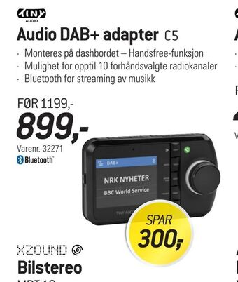 Thansen Audio DAB+ adapter tilbud