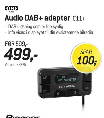 Thansen Audio DAB+ adapter tilbud