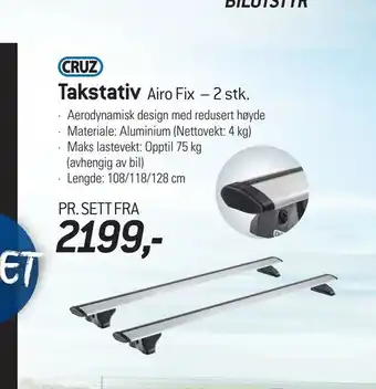 Thansen Takstativ Airo Fix - 2 stk tilbud