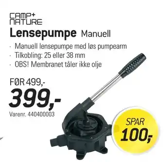 Thansen Lensepumpe tilbud