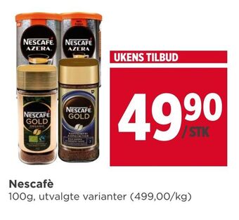 Meny Nescafè tilbud
