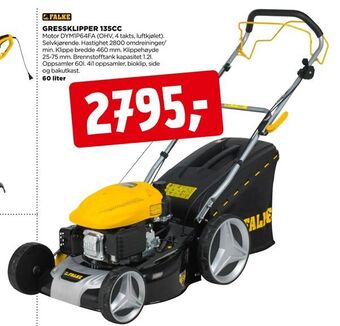 jem & fix Gressklipper 135cc tilbud