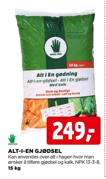 jem & fix Alt-i-en gjødsel tilbud