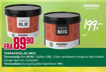 Europris Terrasseolje/-beis tilbud