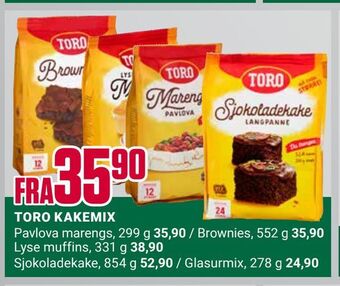Europris Toro kakemix tilbud