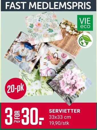 Europris Servietter tilbud