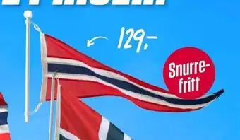 Europris Balkongflagg tilbud