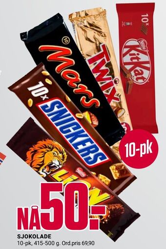 Europris SJOKOLADE tilbud