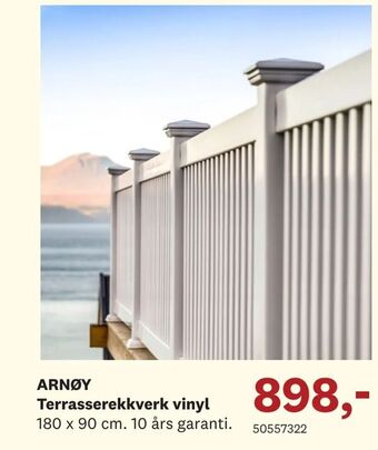 Arnøy Terrasserekkverk vinyl