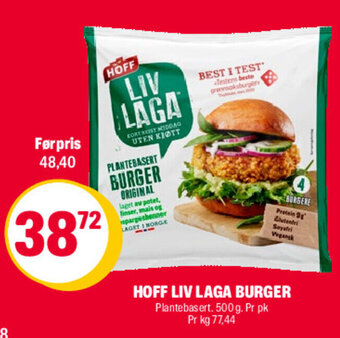 Coop Extra Hoff Liv Laga Burger tilbud