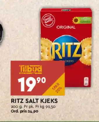Coop Mega Ritz Salt Kjeks tilbud