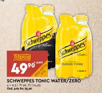 Coop Mega Schweppes Tonic Water/Zero tilbud