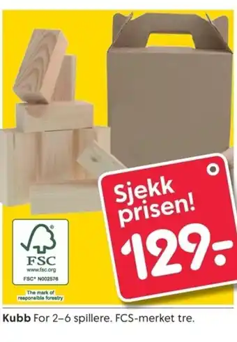 Rusta Kubb tilbud