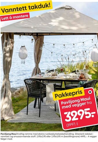 Rusta Paviljong Maui tilbud