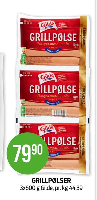 Kiwi Grillpølser tilbud