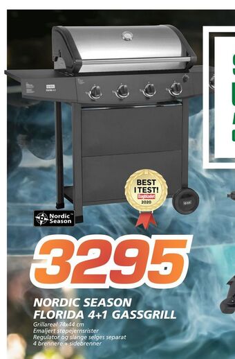 Coop Byggmix Nordic season florida 4+1 gassgrill tilbud