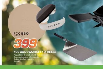 Coop Byggmix Fcc bbq pizzasett 3 deler tilbud
