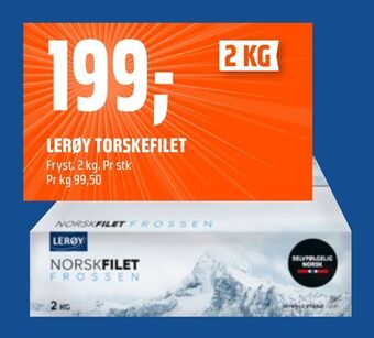 Coop Obs Lerøy torskefilet tilbud