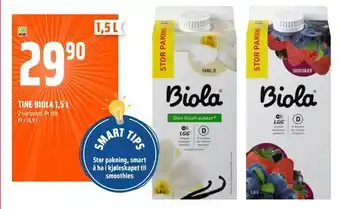 Coop Obs Tine biola 1,5 l tilbud