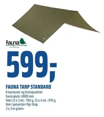 Coop Obs Fauna tarp standard tilbud