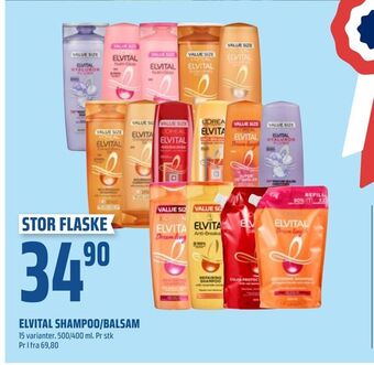 Coop Obs Elvital shampoo/balsam tilbud
