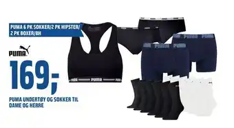 Puma undertøy og sokker til dame og herre