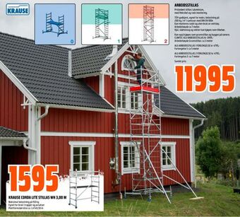 Obs Bygg Krause corda lite stillas wh 3,00 m tilbud