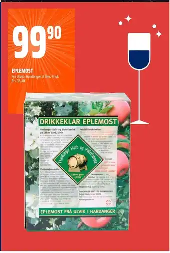Coop Obs Eplemost tilbud