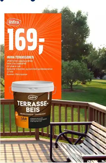 Coop Obs Infra terrassebeis tilbud