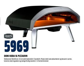 Obs Bygg Ooni koda 16 pizzaovn tilbud