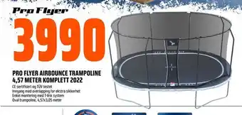 Obs Bygg Pro flyer airbounce trampoline 4,57 meter komplett 2022 tilbud