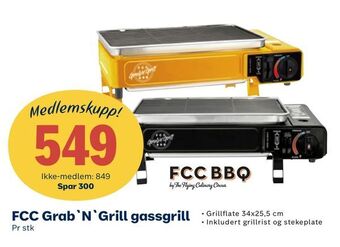 Coop Extra FCC Grab'N'Grill gassgrill tilbud