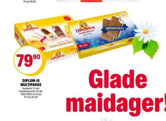 Coop Extra Diplom-is multipakke tilbud