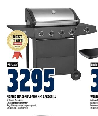 Obs Bygg Nordic season florida 4+1 gassgrill tilbud