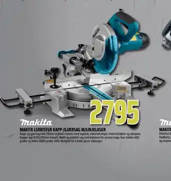 Obs Bygg Makita ls0815fln kapp-/gjærsag m/linjelaser tilbud