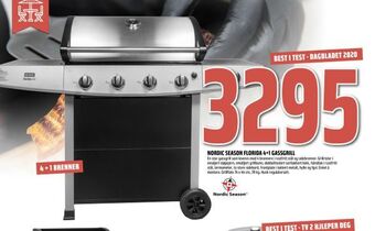 Obs Bygg Nordic season florida 4+1 gassgrill tilbud