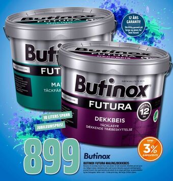 Obs Bygg Butinox futura maling/dekkbeis tilbud