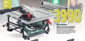 Obs Bygg Metabo ts 254 m elektrisk bordsag tilbud