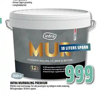 Obs Bygg Infra murmaling premium tilbud