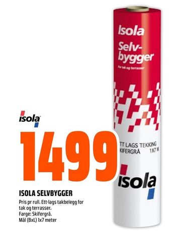 Obs Bygg Isola selvbygger tilbud